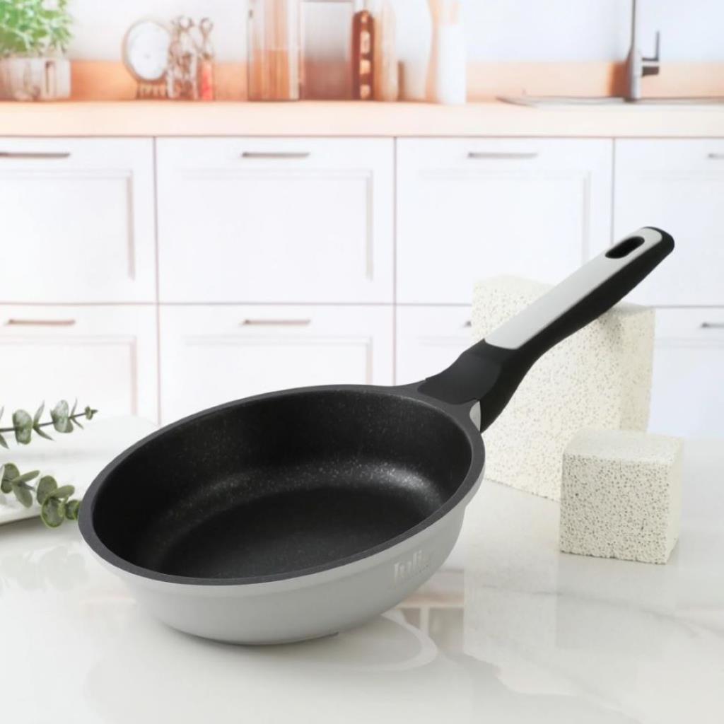 ELITE-LUX FRYPAN WITHOUT LID 20CM-LIGHT GRAY
